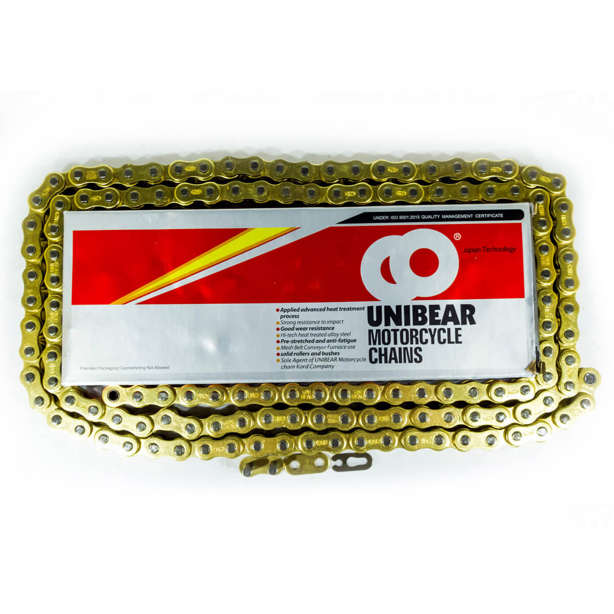 Corrente Unibear 428 Com 134L Dourada